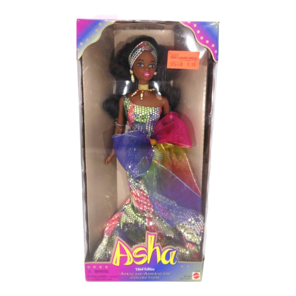 1995 Asha Doll Third Edition African American Collection Vintage Mattel #15139
